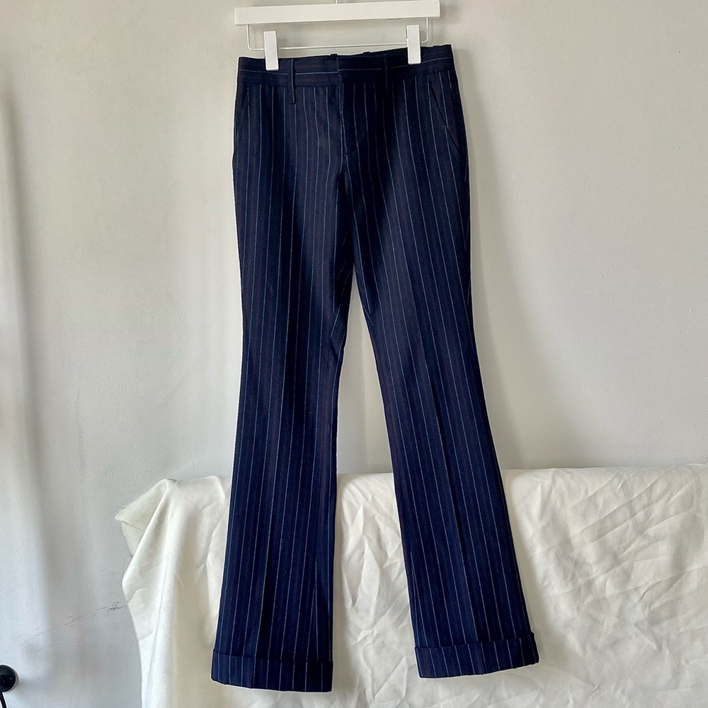 NEW GUCCI Navy Pinstripe Pants 38 S